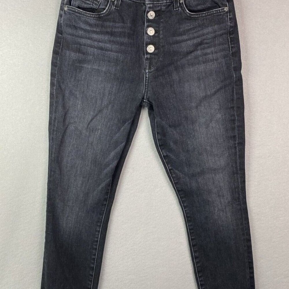 7 for all mankind Women's 28 x 26 The High Waist Skinny Ankle Jeans‎ Button Fly